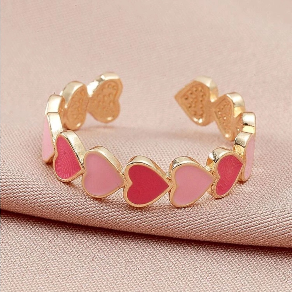 Adjustable Heart Design Ring - Picture 2 of 3